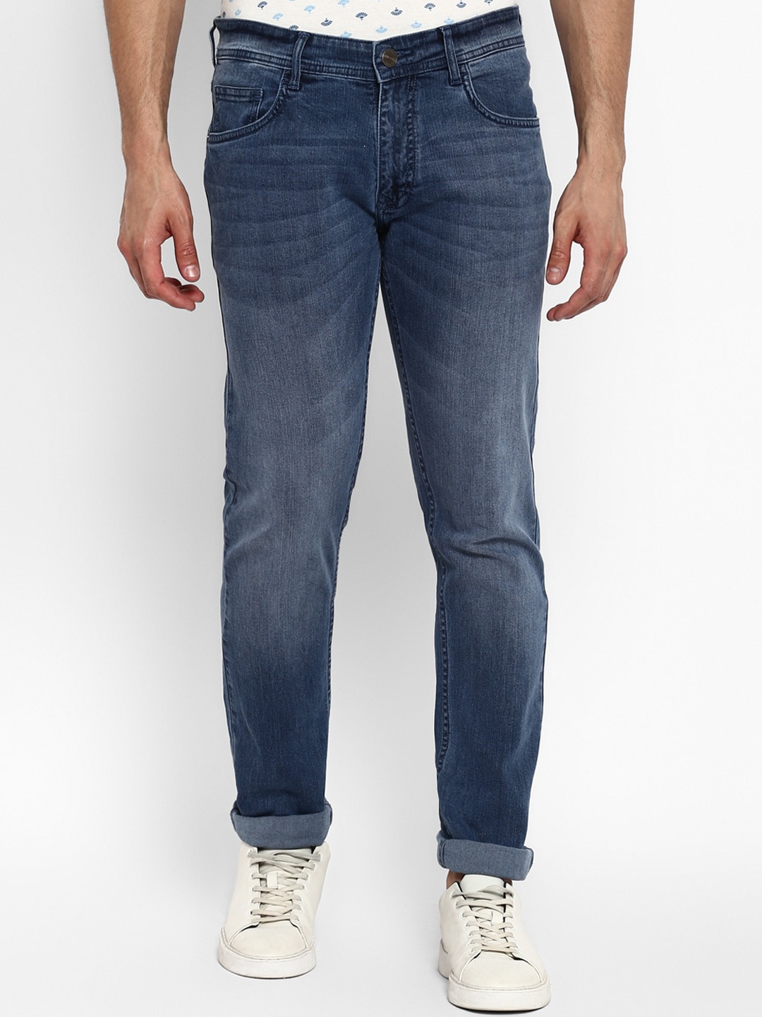 

Red Chief Men Blue High-Rise Light Fade Jeans
