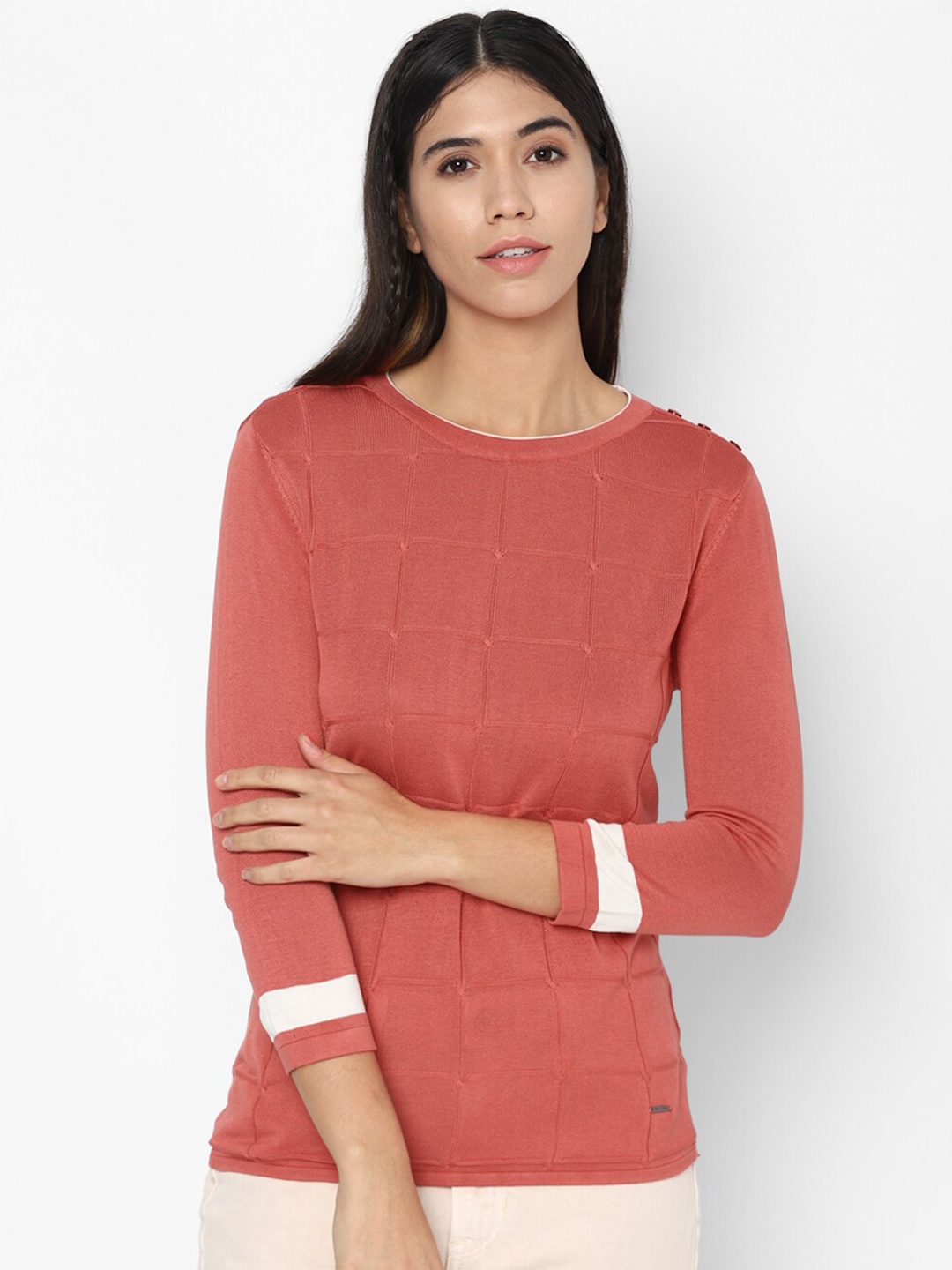 

Allen Solly Woman Rose Self Design Top