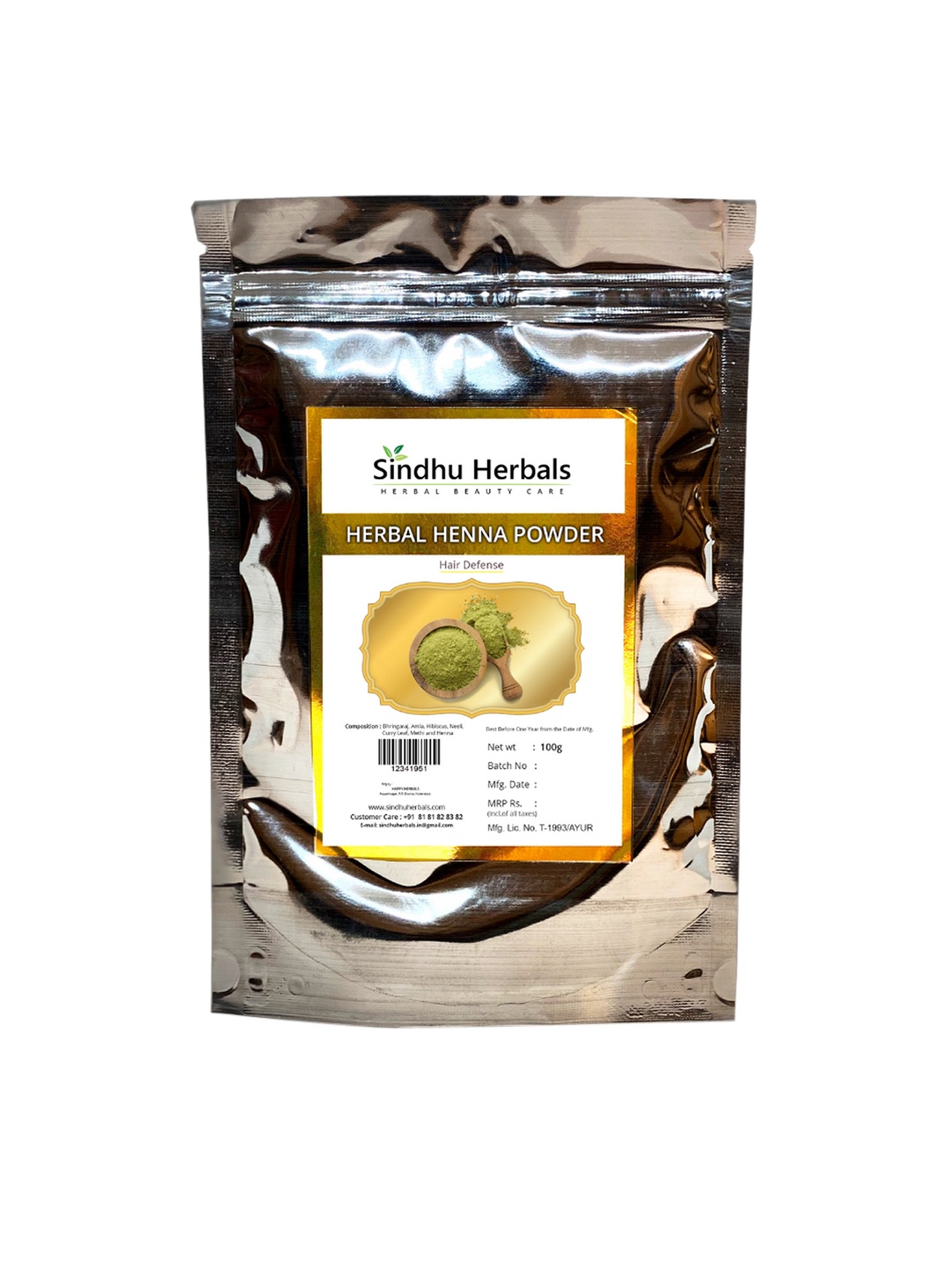 

Sindhu Herbals Herbal Henna Powder - 100 g, Brown