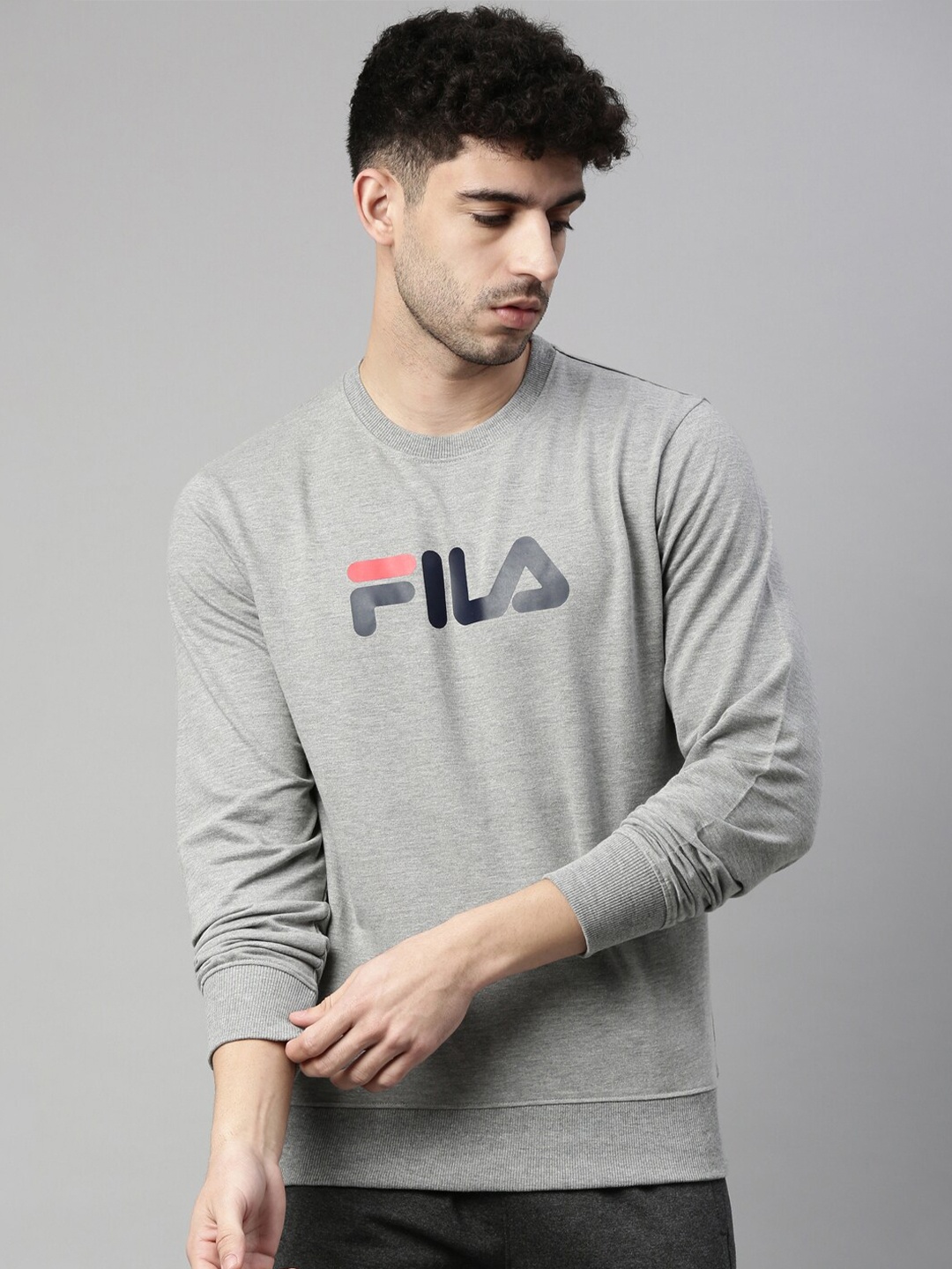 

FILA Men Hawk Sweatshirt, Grey