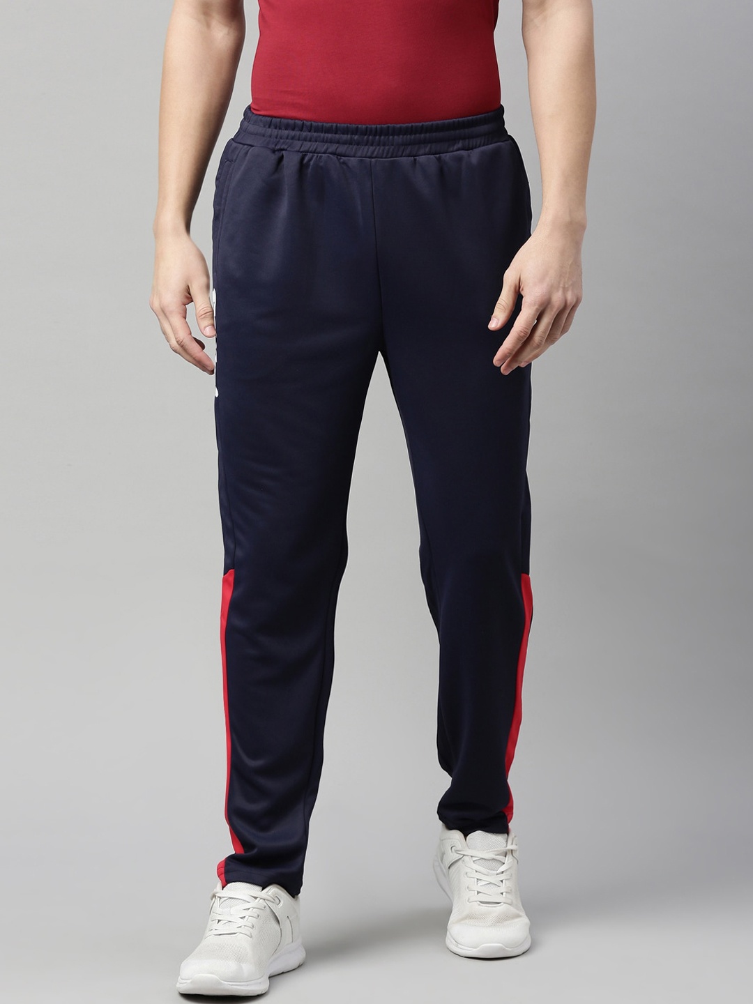 

FILA Men Blue Solid Track Pants