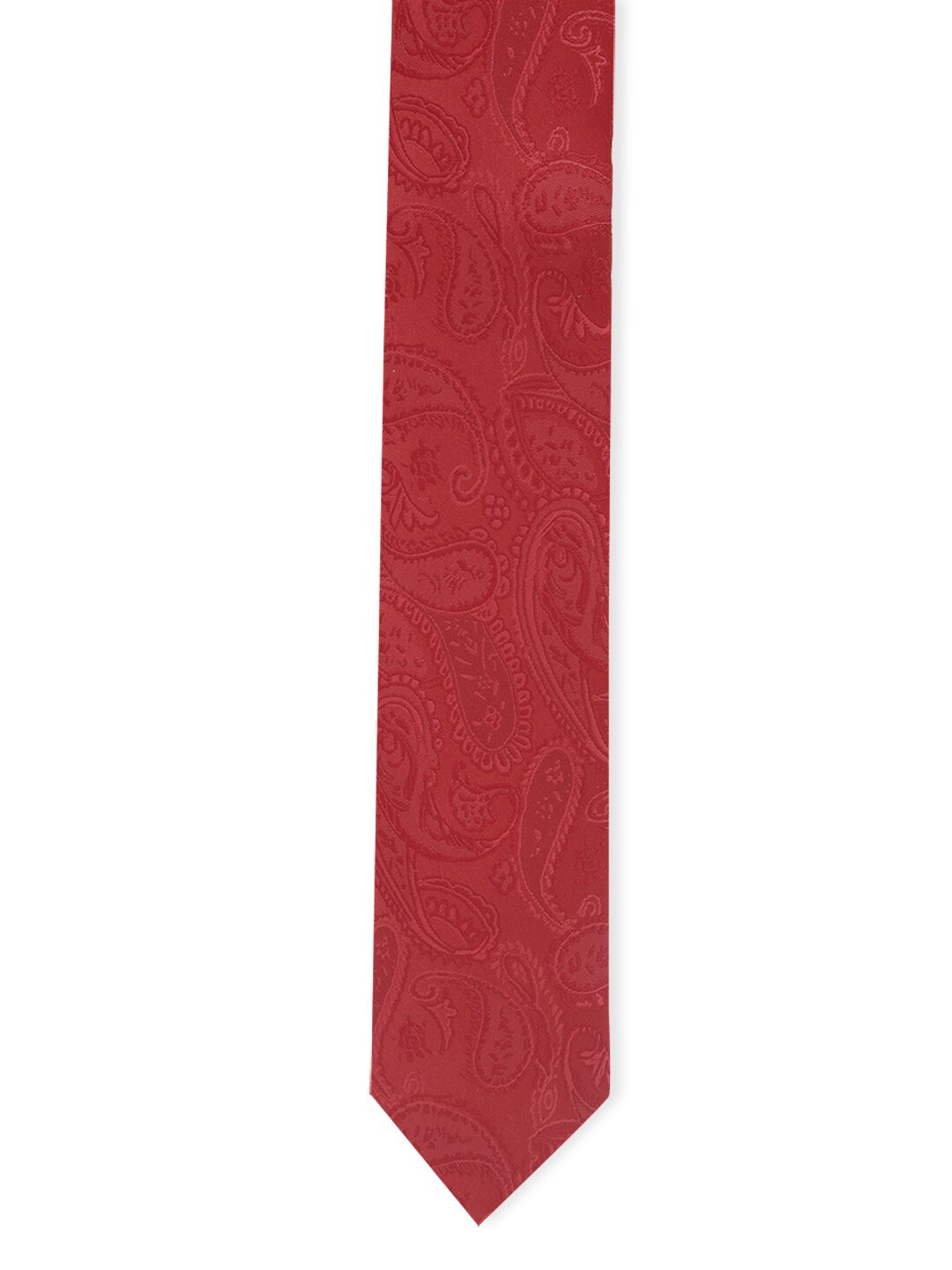 

Van Heusen Men Red Printed Broad Tie