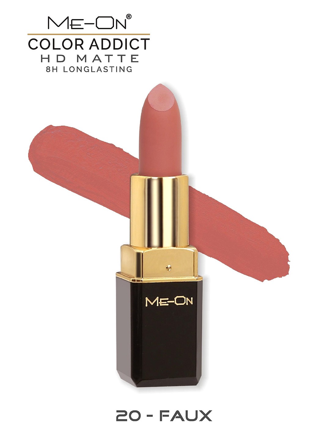 

ME-ON Color Addict Long-Lasting HD Matte Lipstick - Faux 20, Peach