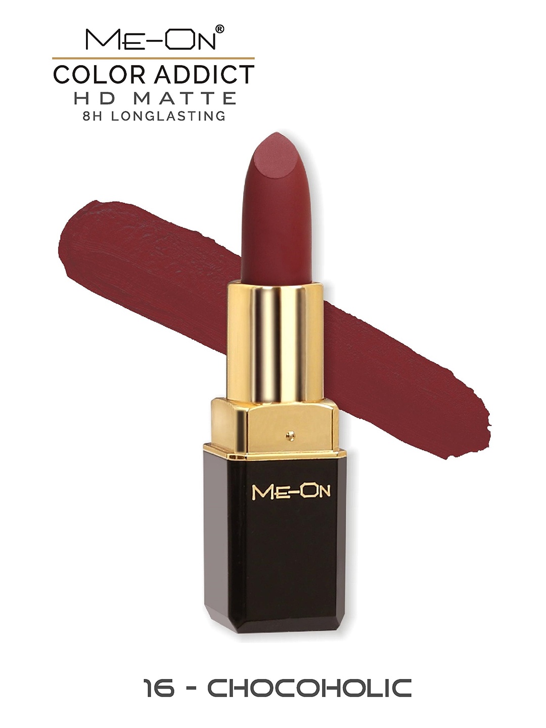 

ME-ON Color Addict Long-Lasting HD Matte Lipstick - Chocoholic 16, Brown