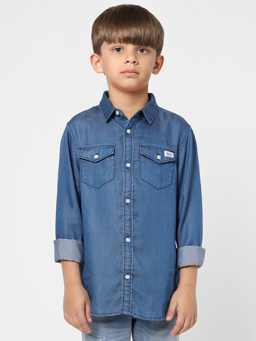 

Jack & Jones Boys Blue Casual Shirt