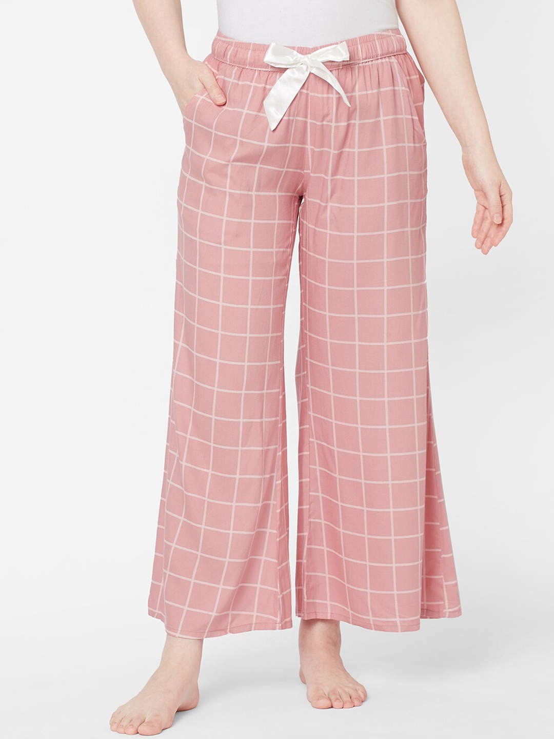 

Sweet Dreams Women Pink Checked Lounge Pants