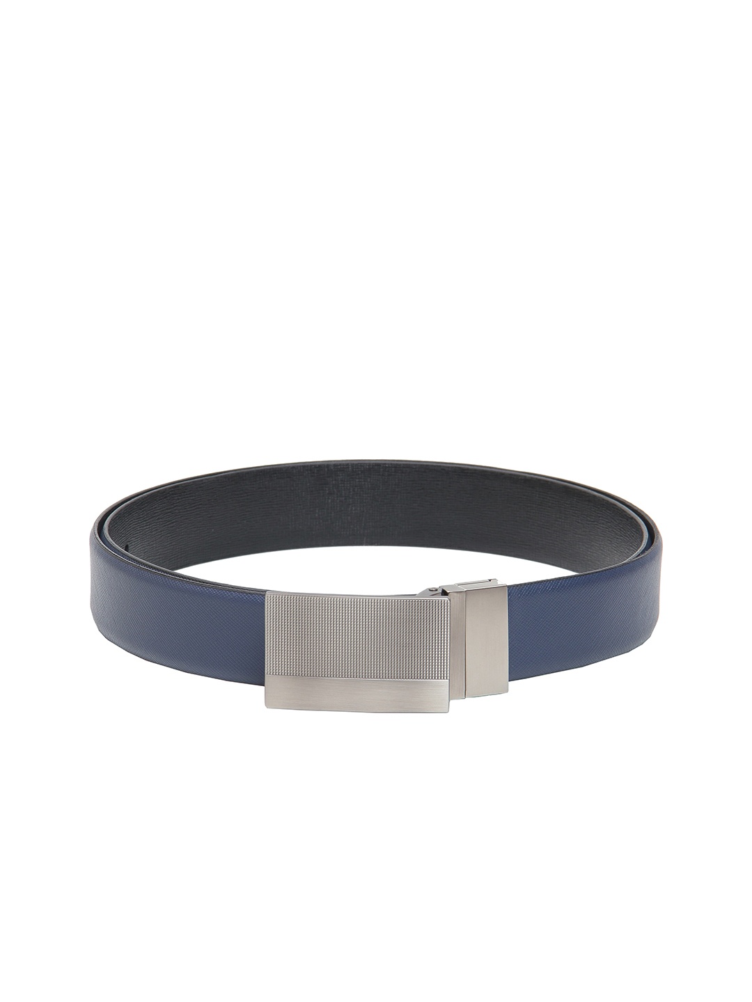 

Calvadoss Men Blue Leather Reversible Formal Belt