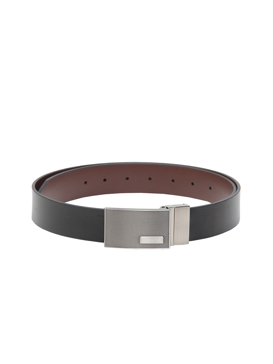 

Calvadoss Men Black & Brown Leather Reversible Formal Belt