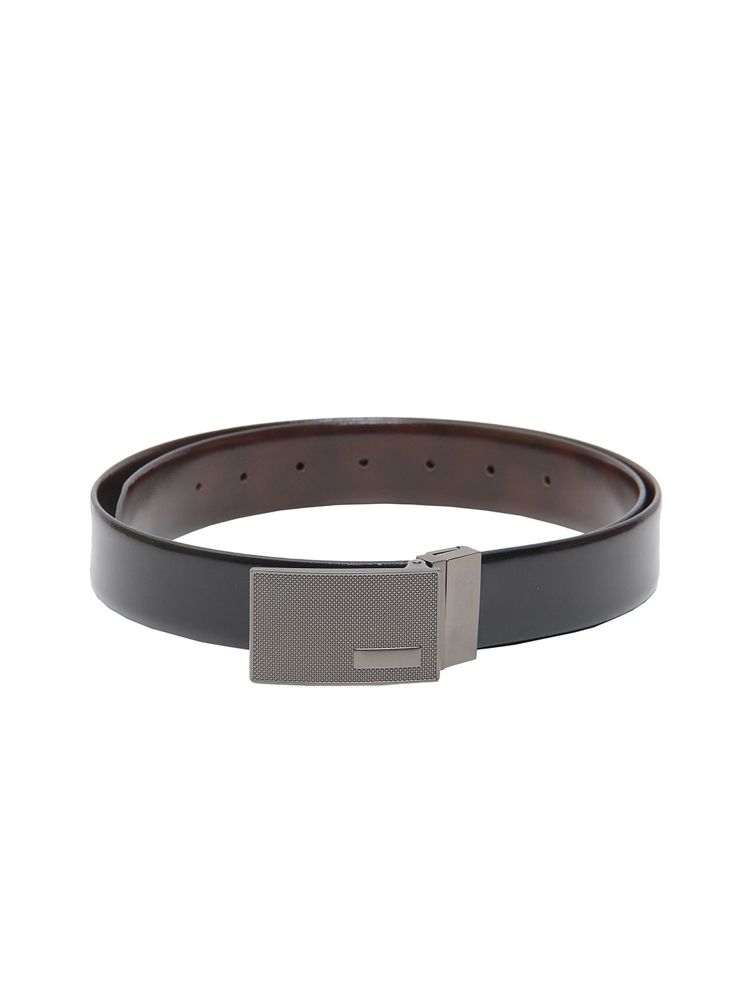 

Calvadoss Men Black & Brown Leather Reversible Formal Belt