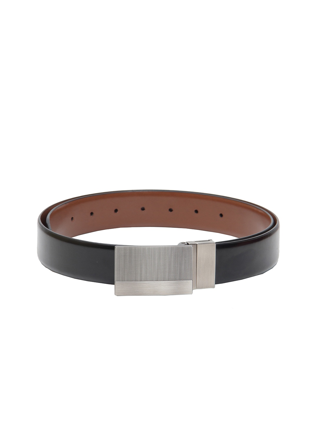 

Calvadoss Men Black & Brown Reversible Leather Formal Belt