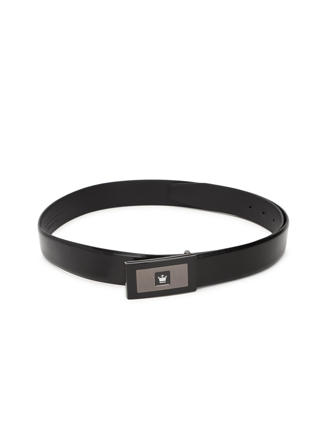 

Louis Philippe Men Black Leather Formal Belt