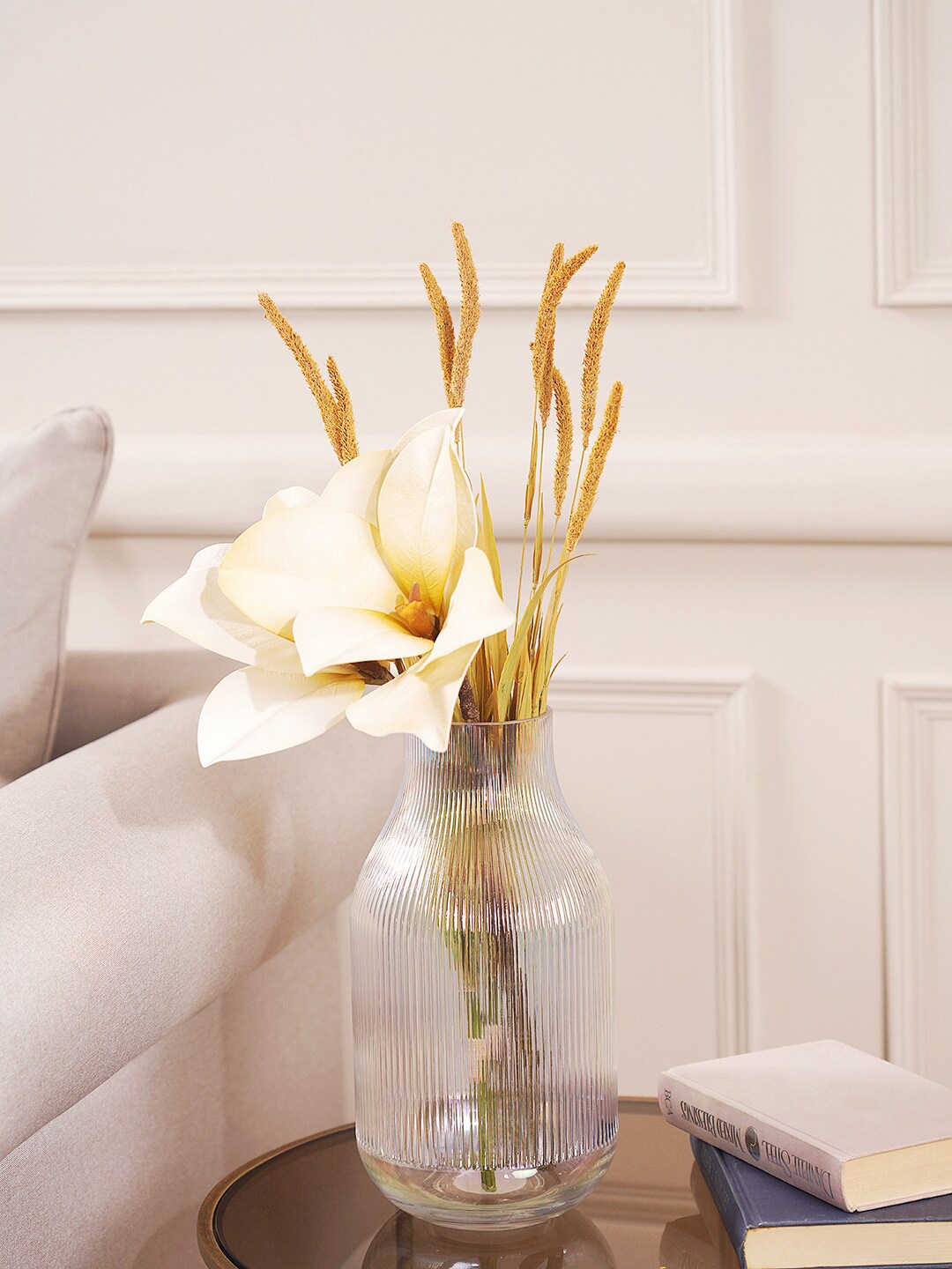 

Pure Home and Living Clear Textured Vase, Transparent