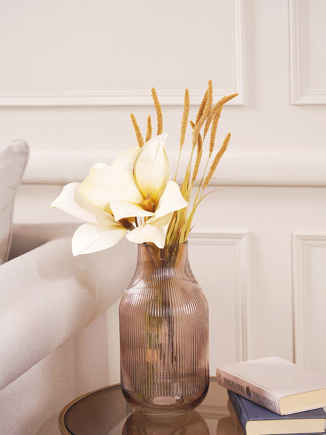 

Pure Home and Living Brown Textured Glass Vase