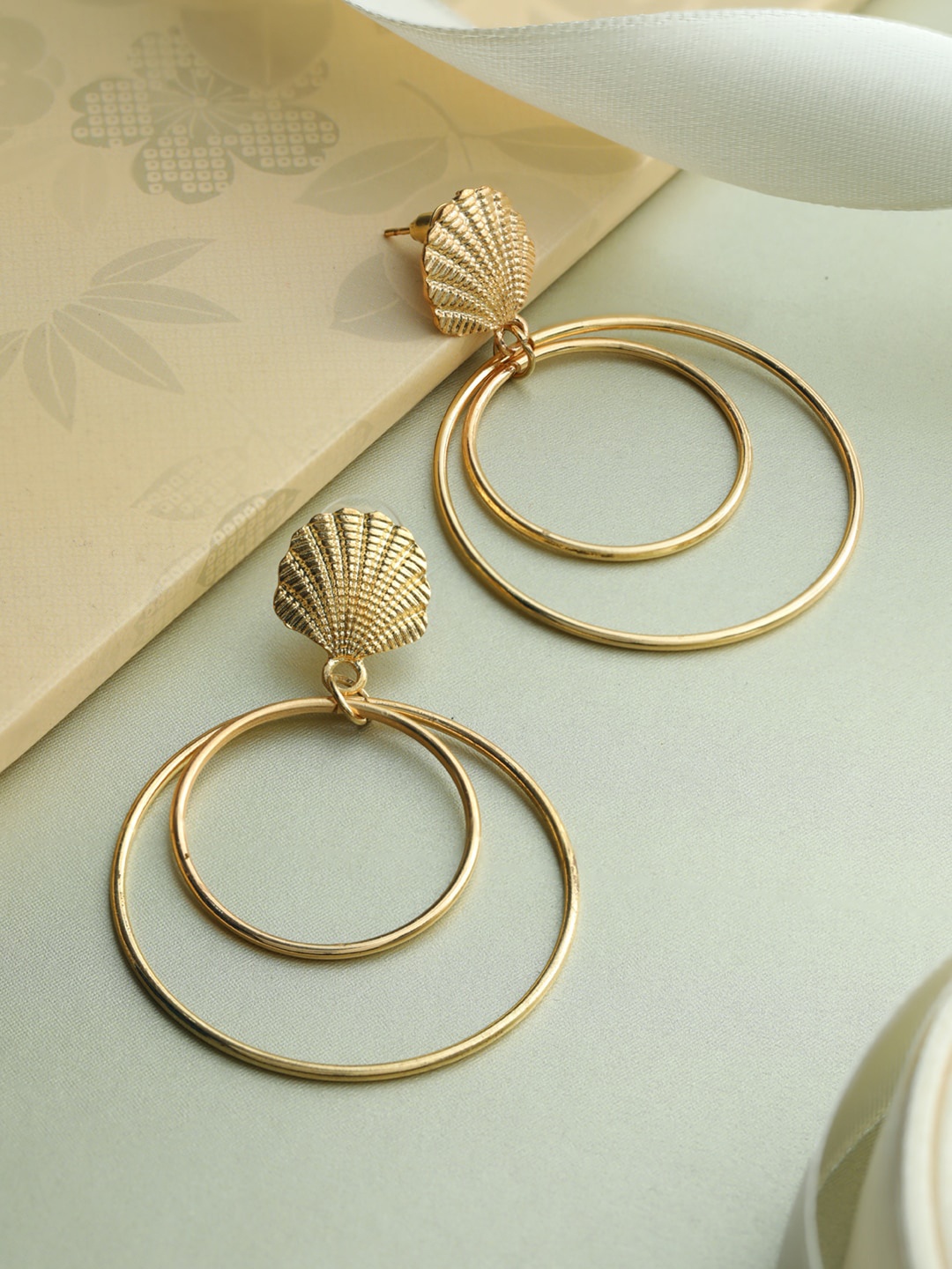 

Priyaasi Rose Gold Contemporary Drop Earrings