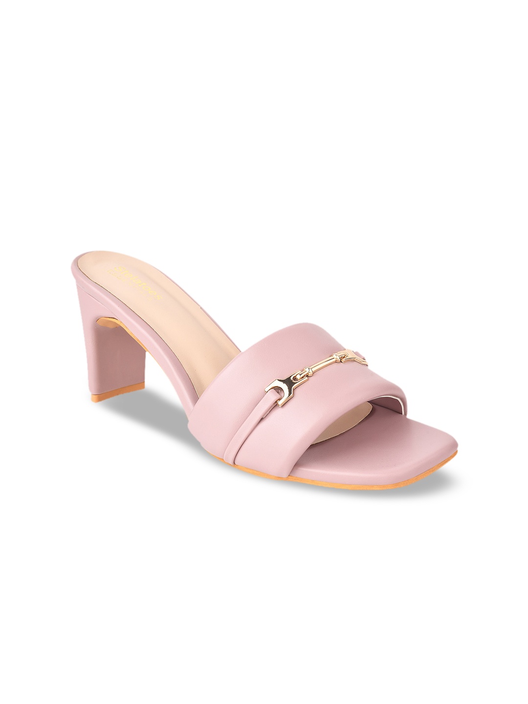 

Stelatoes Pink PU Block Heels