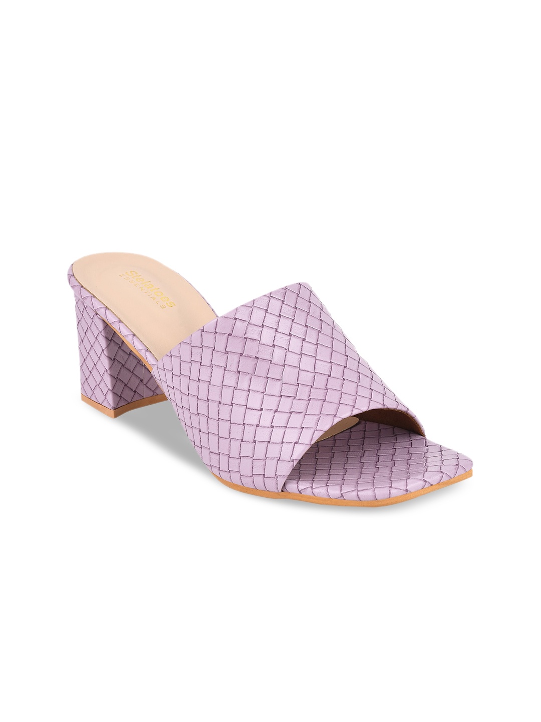 

Stelatoes Women Purple PU Block Heels