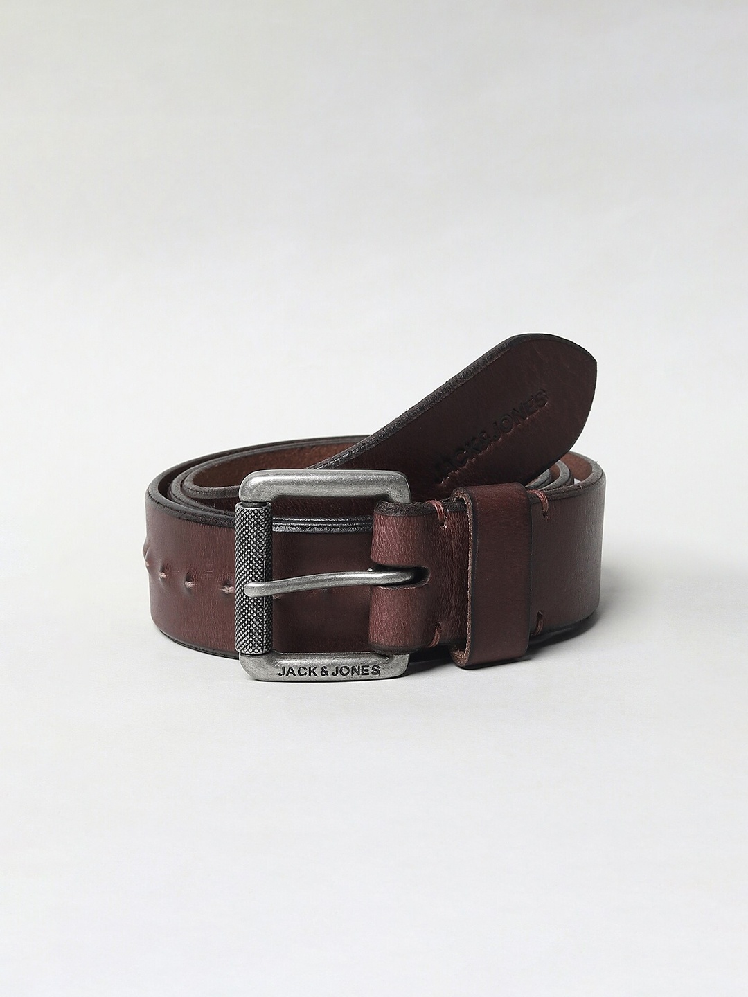 

Jack & Jones Men Brown Leather Belt