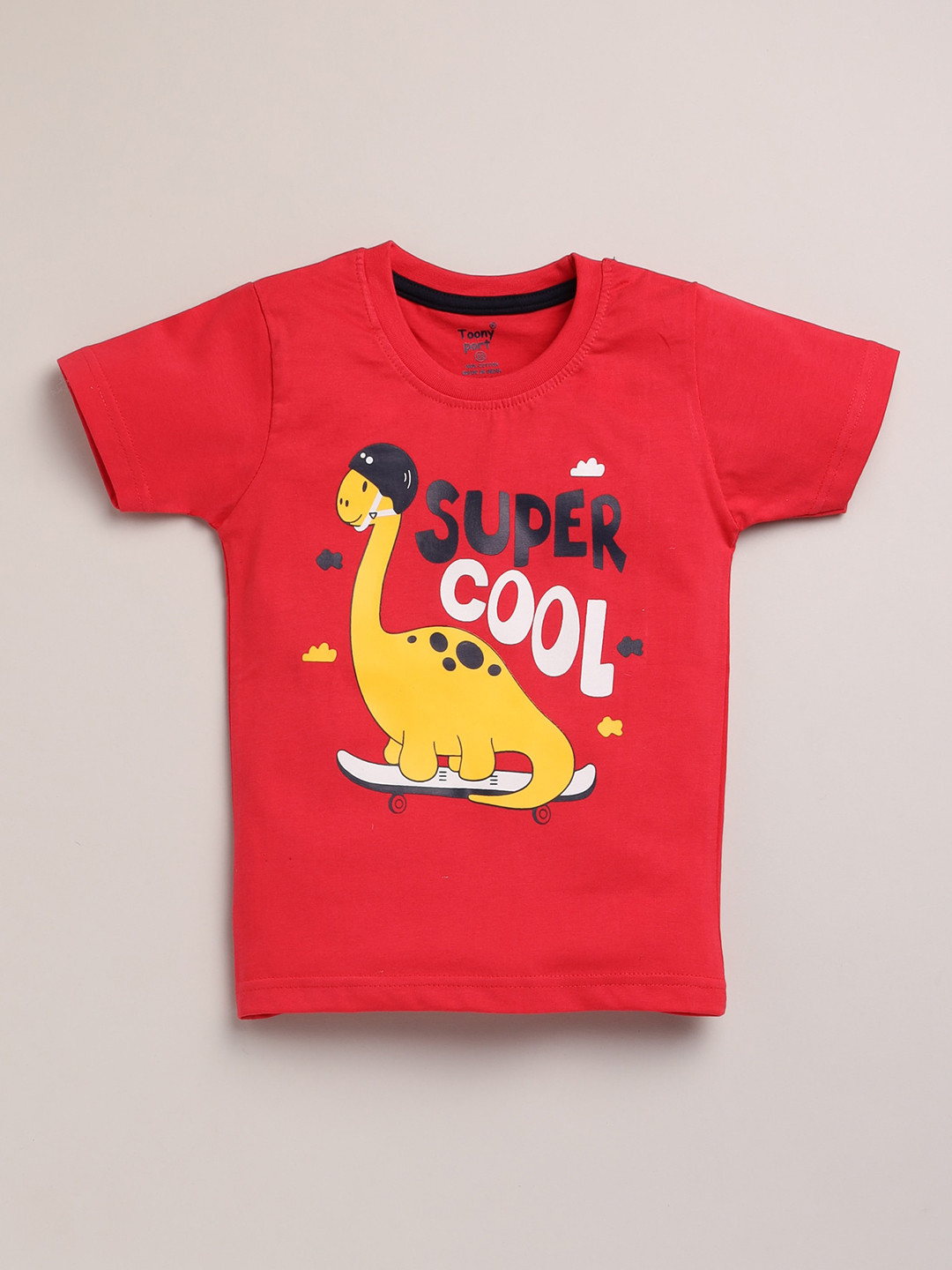 

Toonyport Boys Red Printed T-shirt