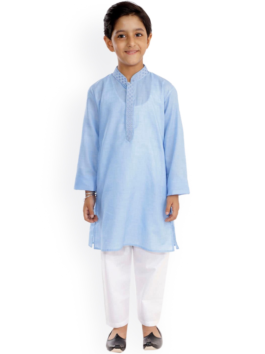 

JBN Creation Boys Blue Kurta with Pyjamas