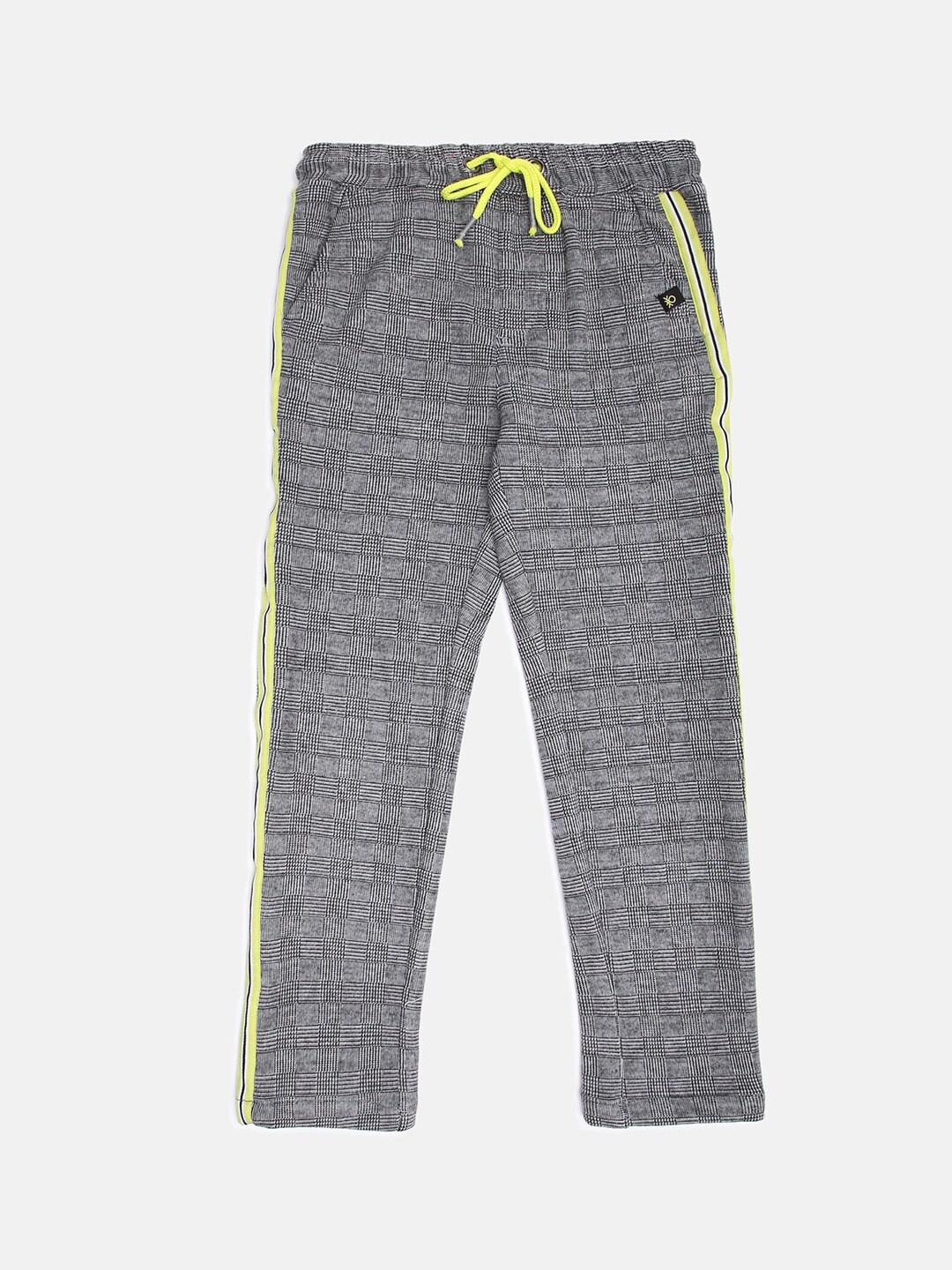 

United Colors of Benetton Boys Grey Checked Track Pant