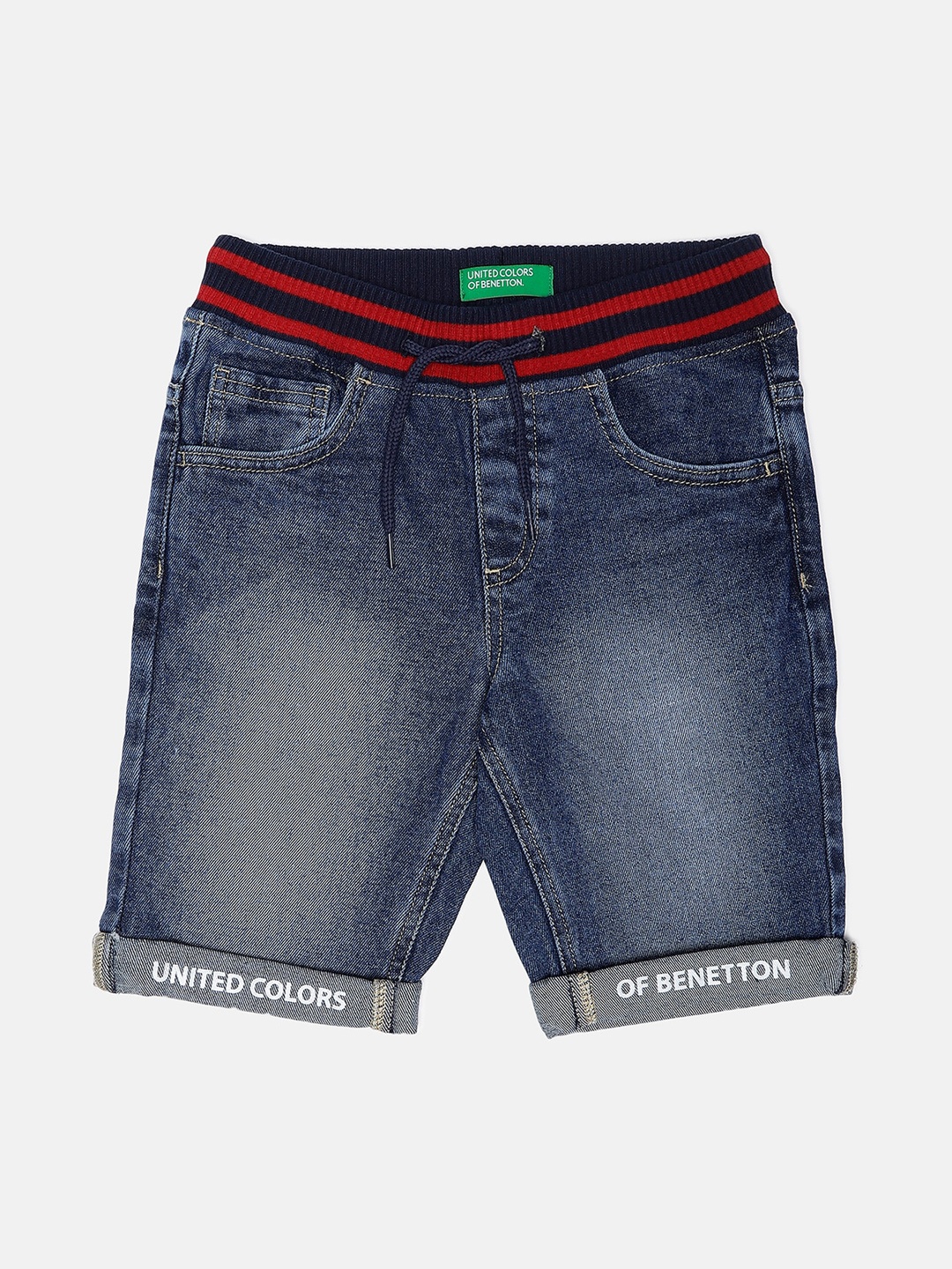 

United Colors of Benetton Boys Blue Denim Shorts
