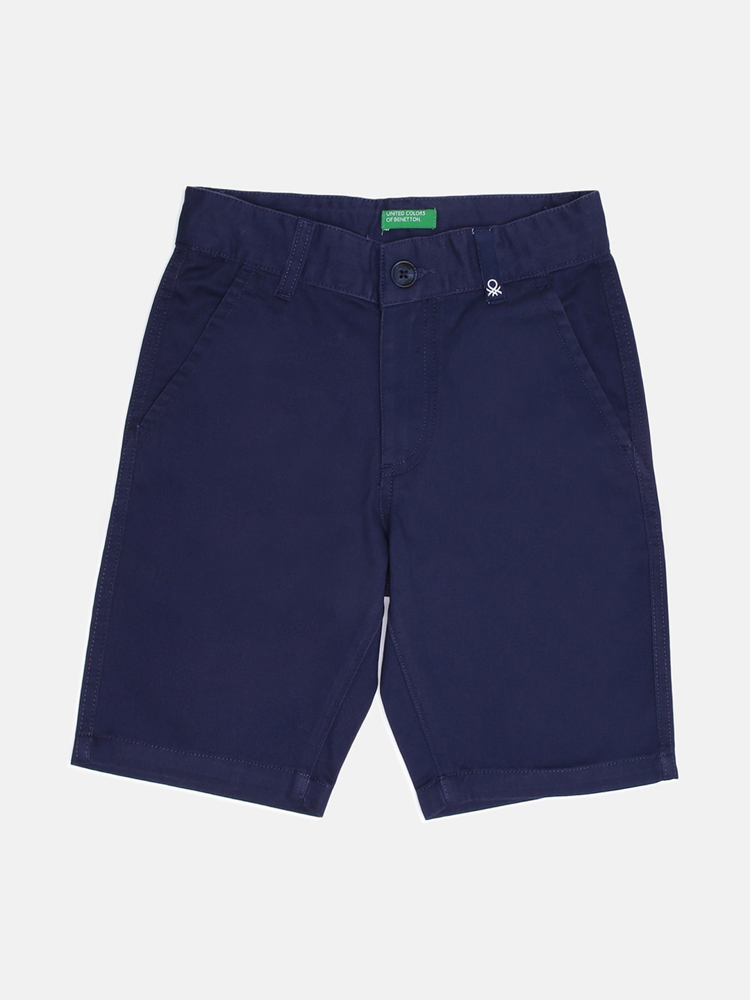 

United Colors of Benetton Boys Navy Blue Pure Cotton Shorts