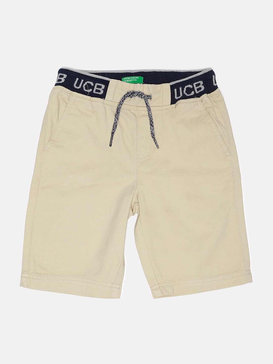 

United Colors of Benetton Boys Beige Pure Cotton Shorts