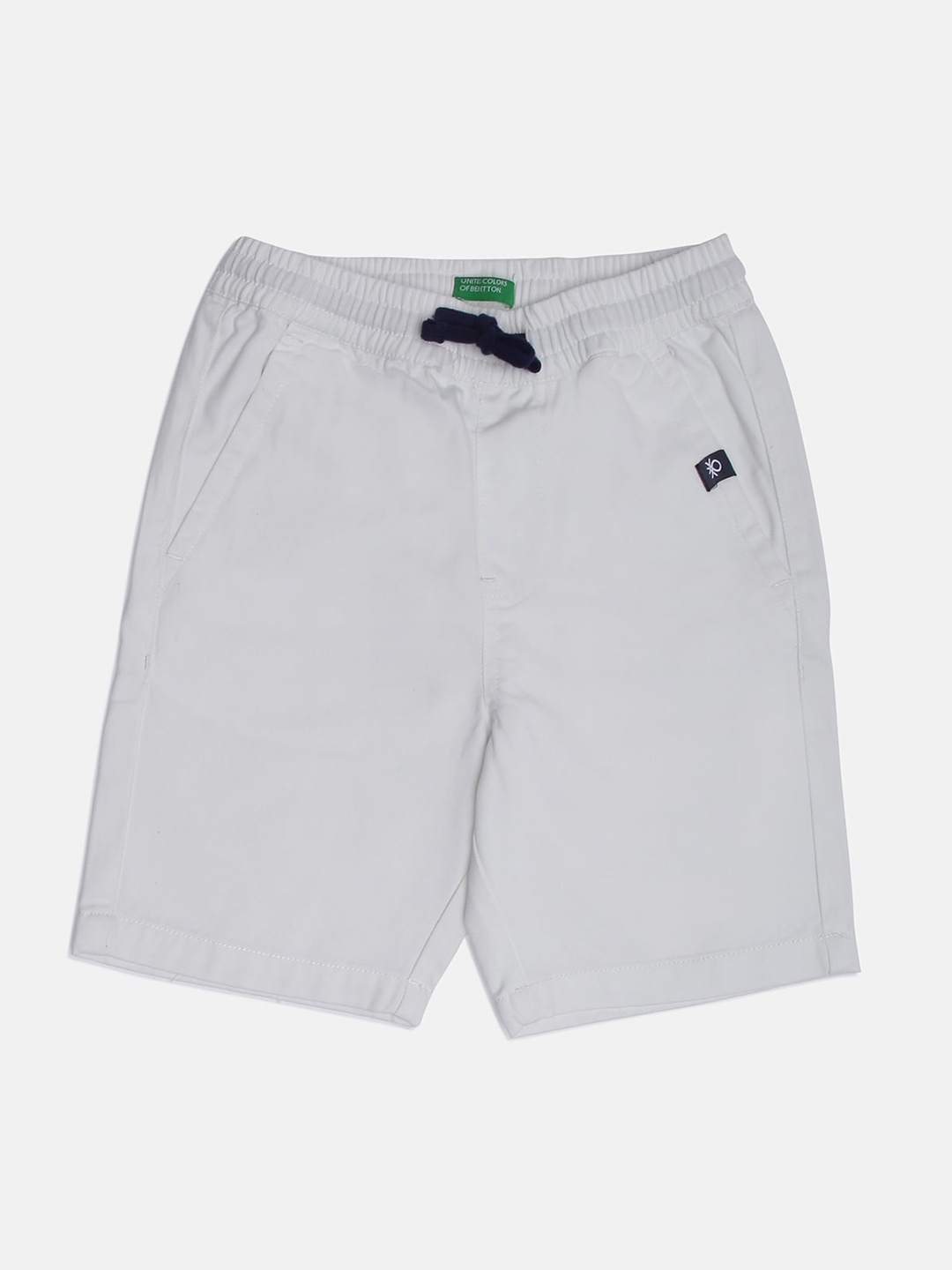 

United Colors of Benetton Boys Off White Pure Cotton Shorts