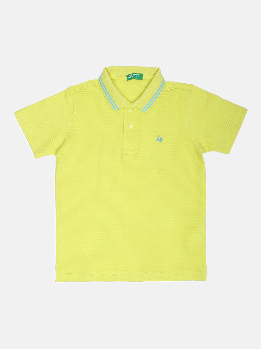 

United Colors of Benetton Boys Yellow Polo Collar T-shirt