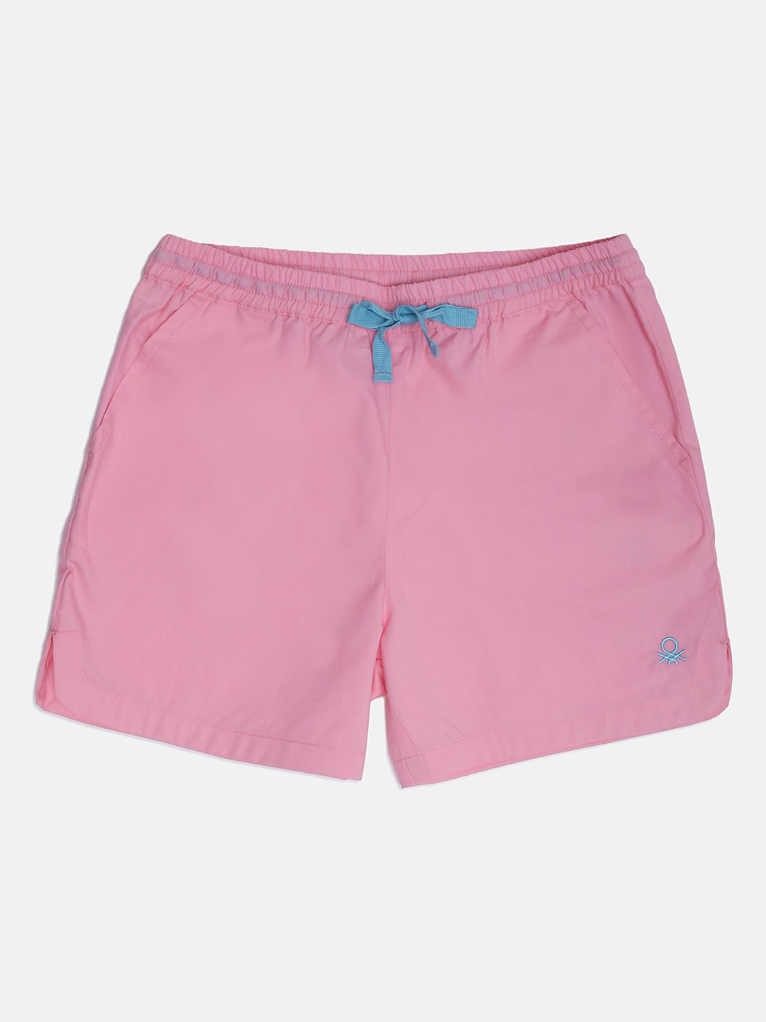 

United Colors of Benetton Girls Pink Pure Cotton Shorts
