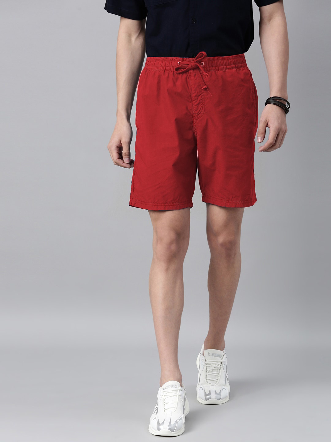

Breakbounce Men Red Slim Fit Outdoor Shorts