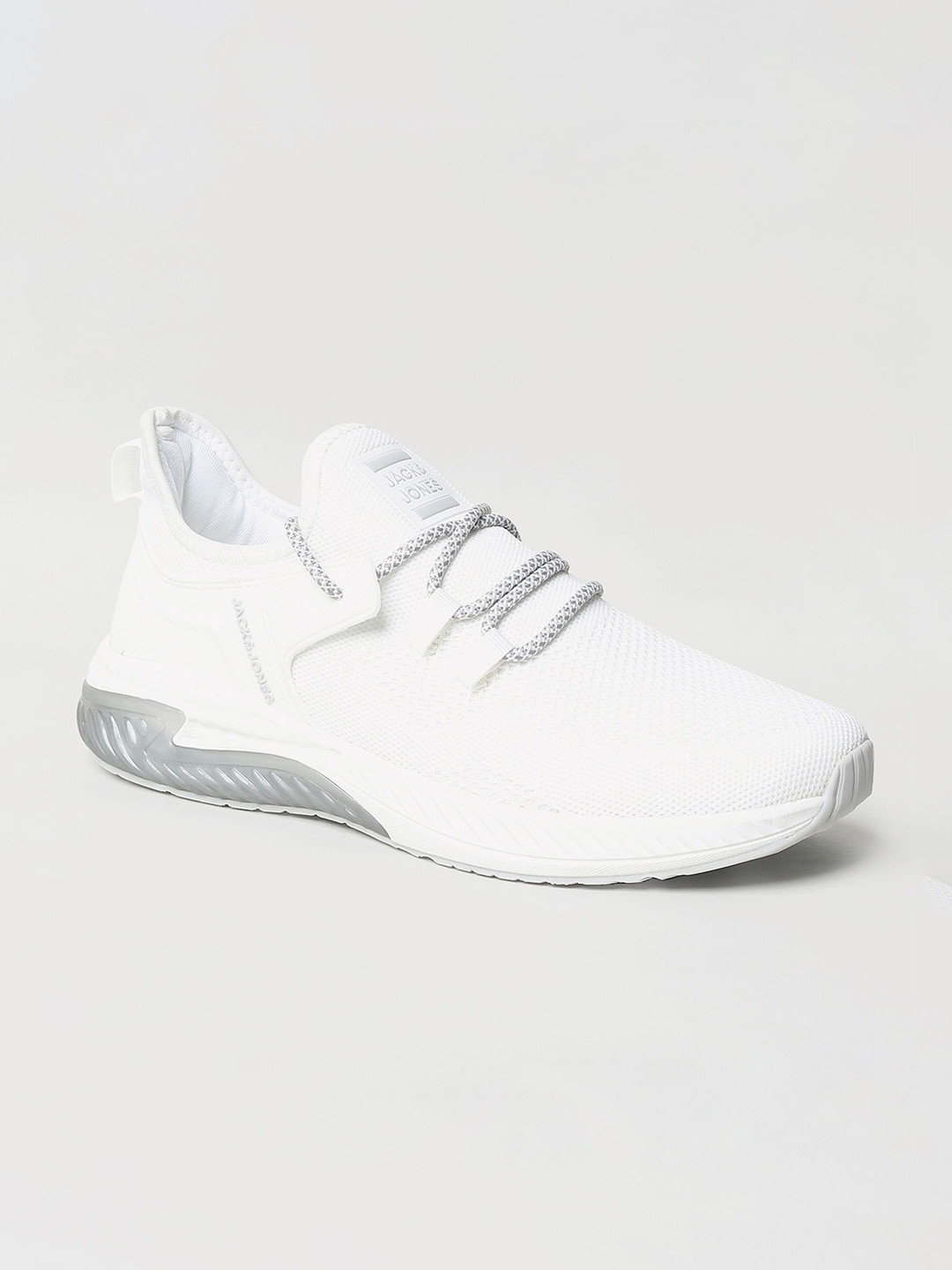 

Jack & Jones Men White Textured Synthetic Regular Sneakers