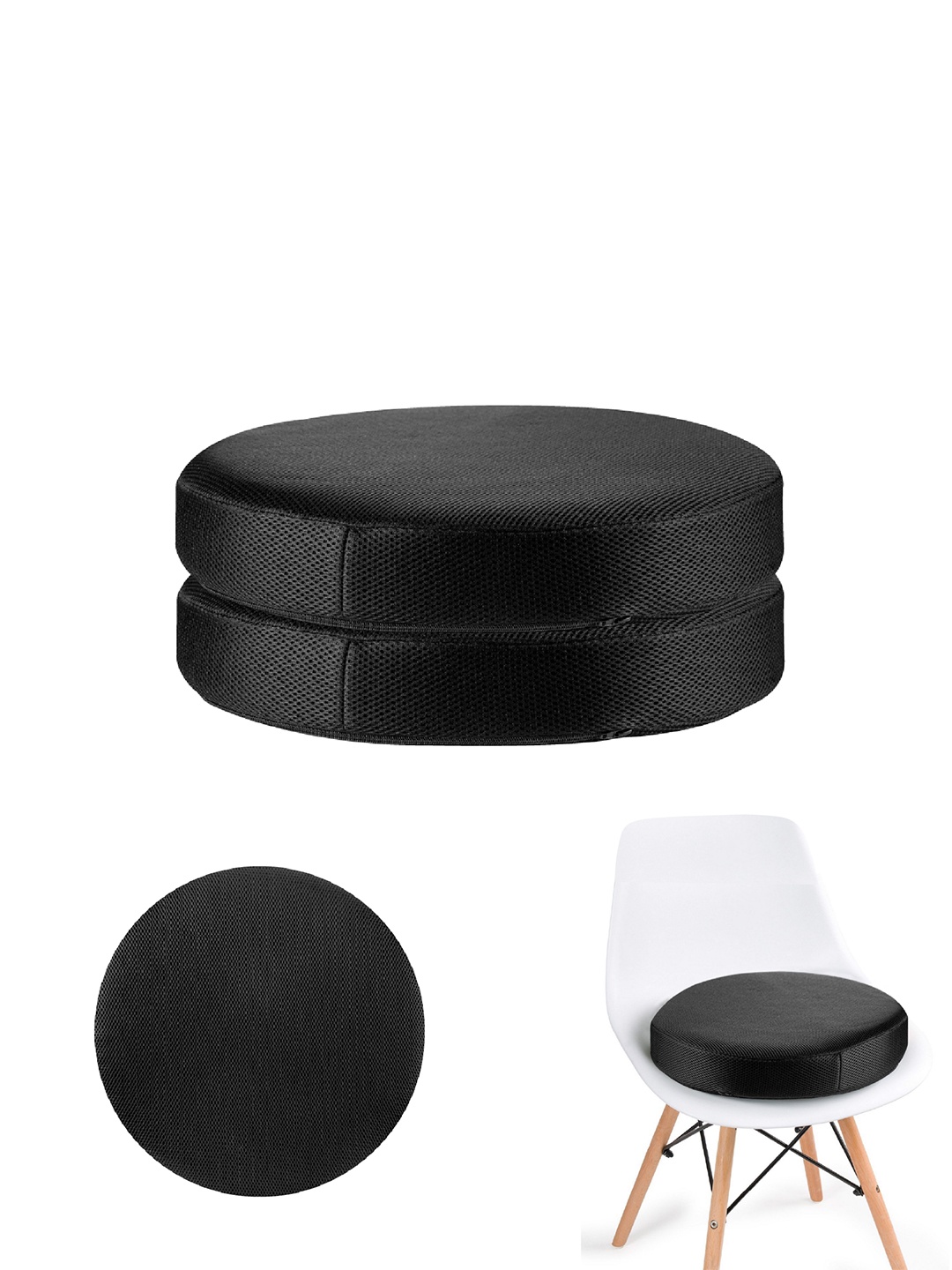 

The White Willow Set of 2 Black Round Chair Seat
