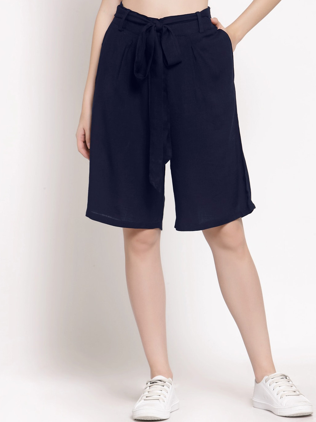 

PATRORNA Women Navy Blue Antimicrobial Technology Shorts