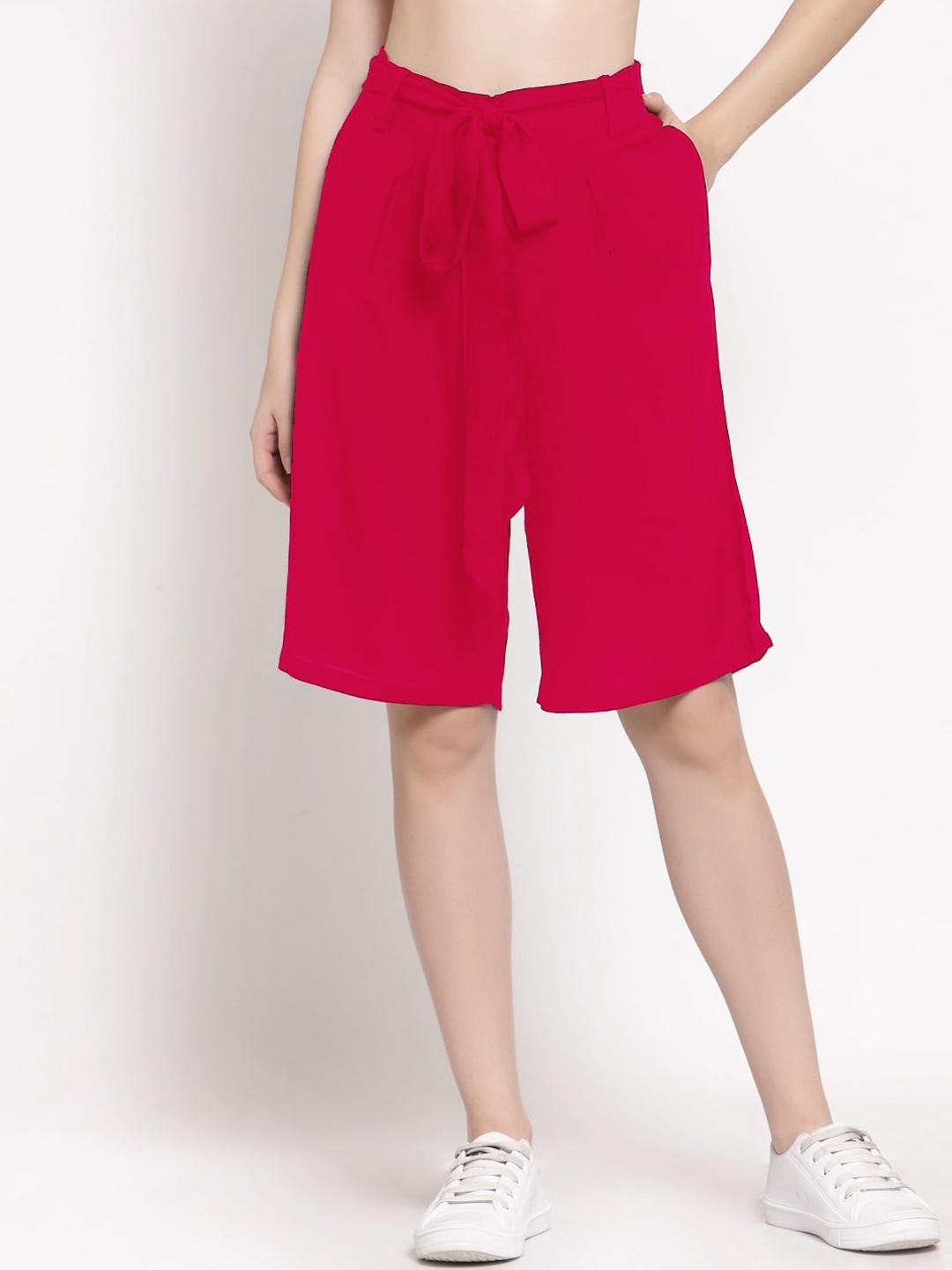 

PATRORNA Women Fuchsia Outdoor Antimicrobial Technology Shorts
