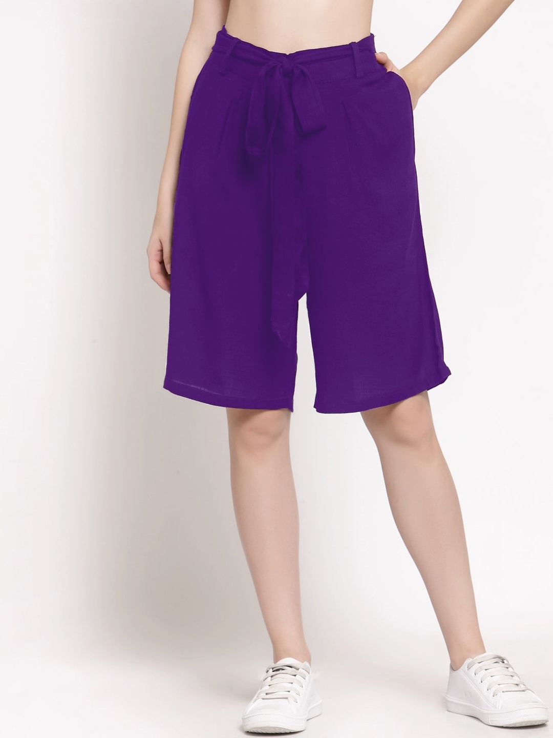 

PATRORNA Women Purple Outdoor Antimicrobial Technology Shorts