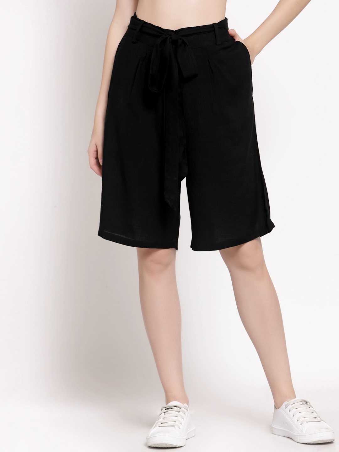 

PATRORNA Women Black Outdoor Antimicrobial Technology Shorts