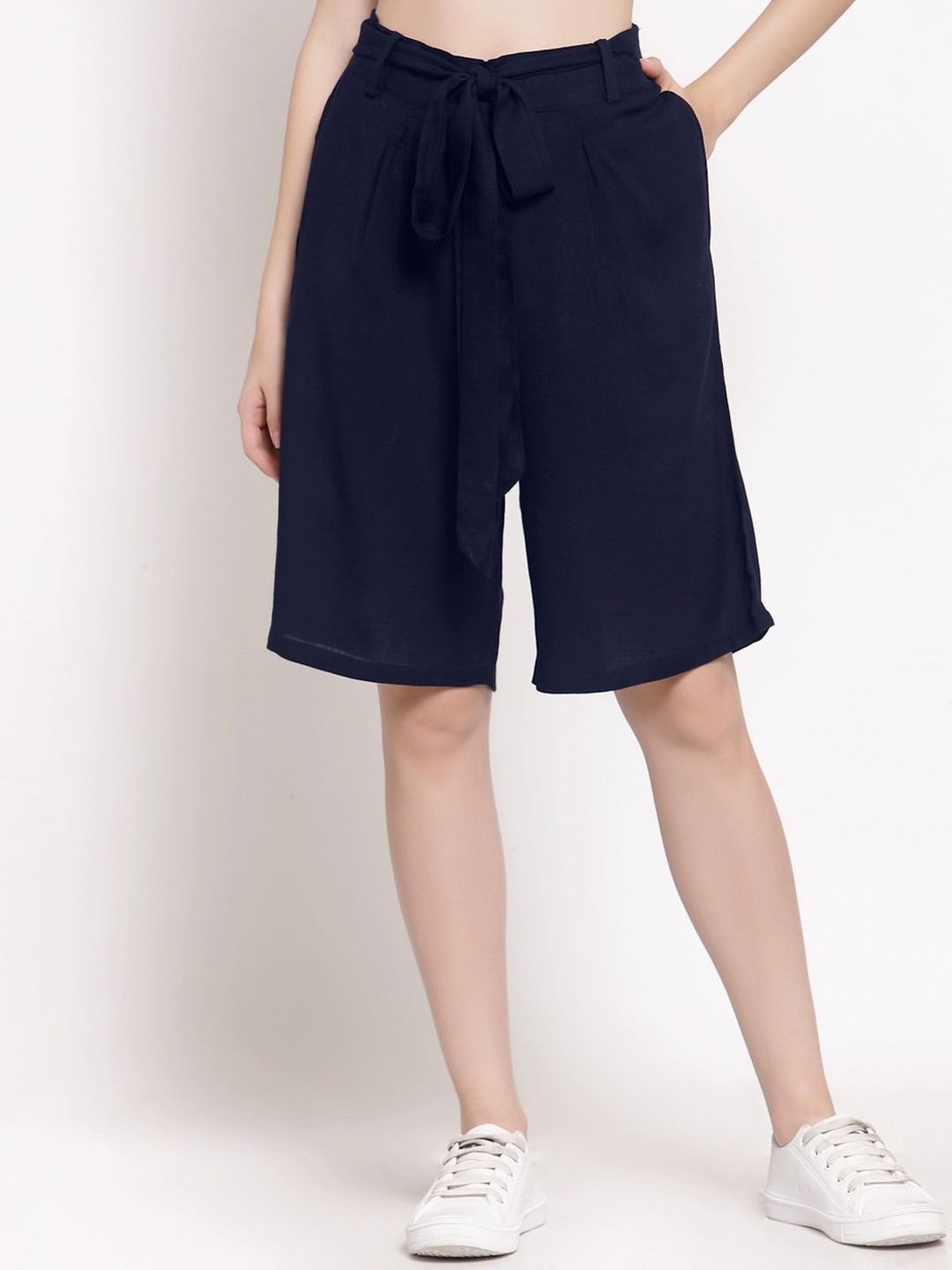 

PATRORNA Women Plus Size Blue Outdoor Antimicrobial Technology Shorts
