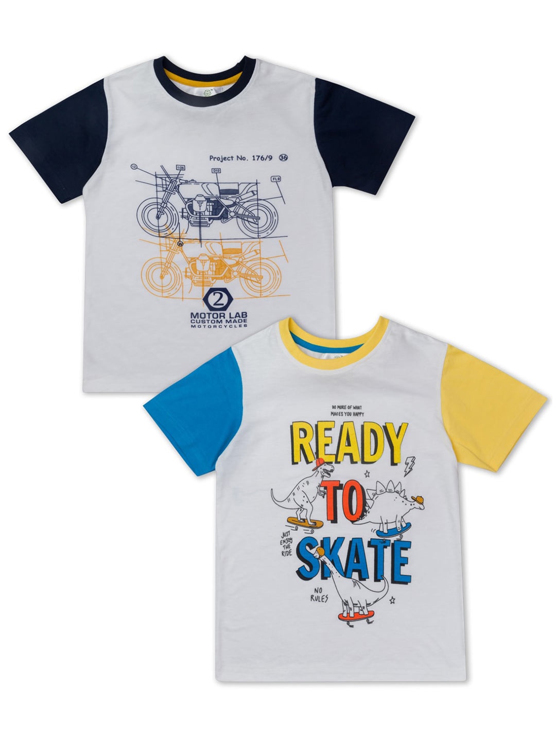 

Growing Tree Set of 2 Kids Multicoloured Graphic Printed T-shirts, Multi