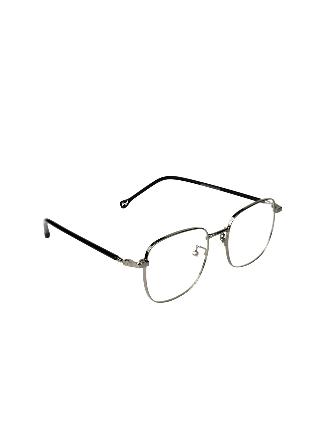 

Floyd Unisex Gunmetal-Toned & Black Full Rim Square Frames 35048_Gmtl_Trp_1, Metallic