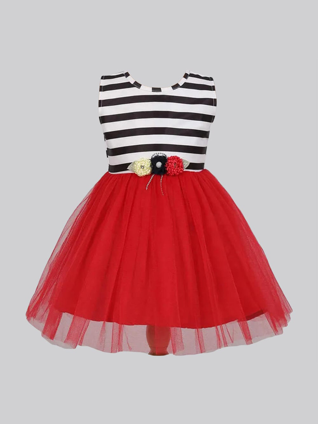 

The Magic Wand Girls Red Striped Dress