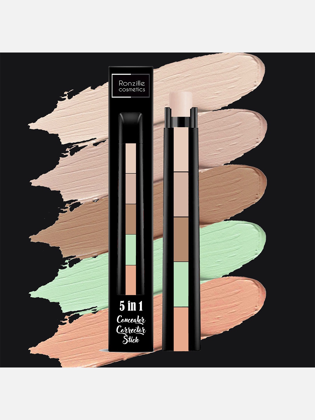 

Ronzille 5 In 1 Concealer Corrector Stick - Shade F, Multi