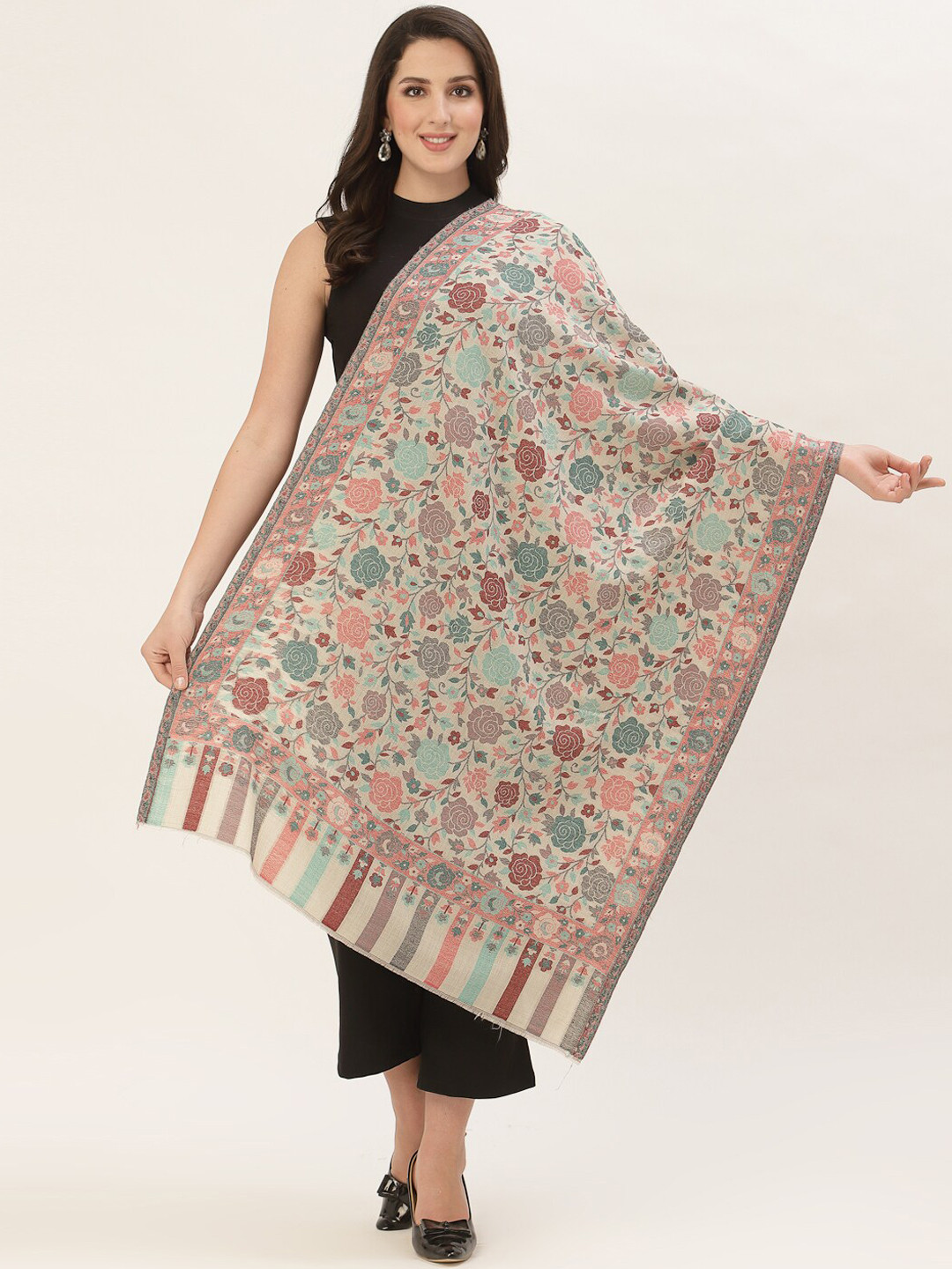 

Pashtush Women Multicoloured Printed Stole, Multi