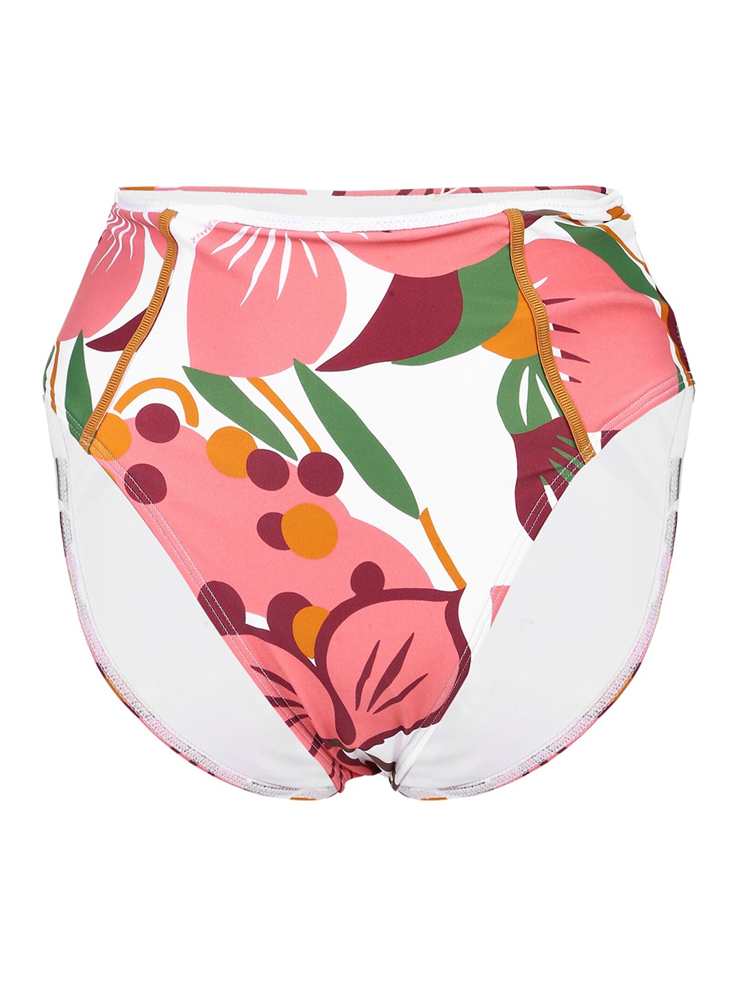 

Ted Baker Women White & Pink Printed Swimwear Bikini Briefs