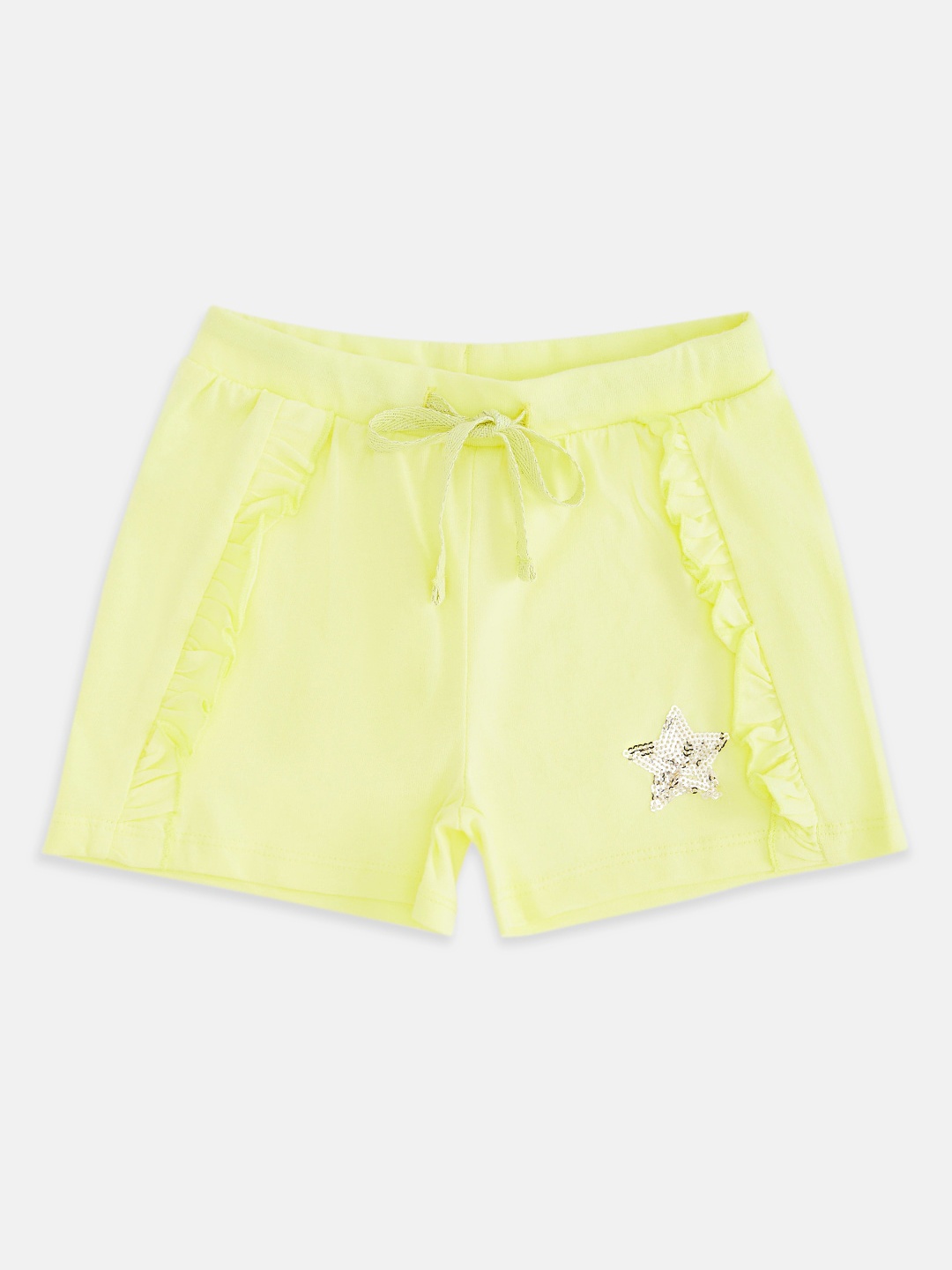 

Pantaloons Junior Girls Yellow Shorts