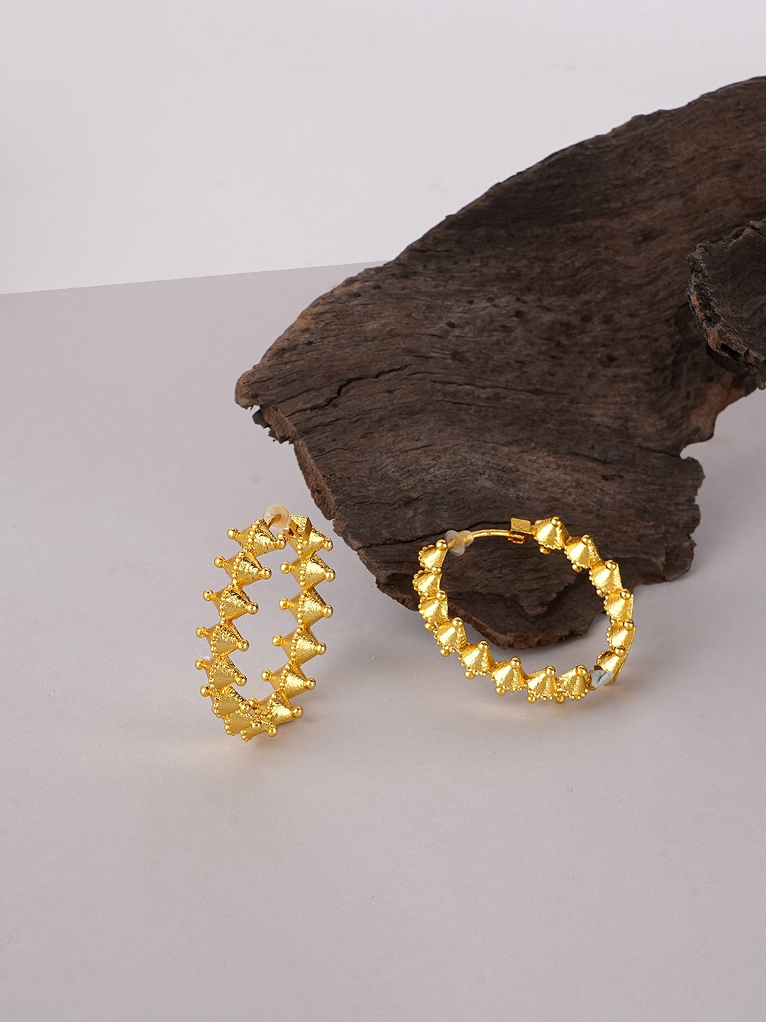 

Voylla Gold-Plated Fashion Trendy Hoops Earrings