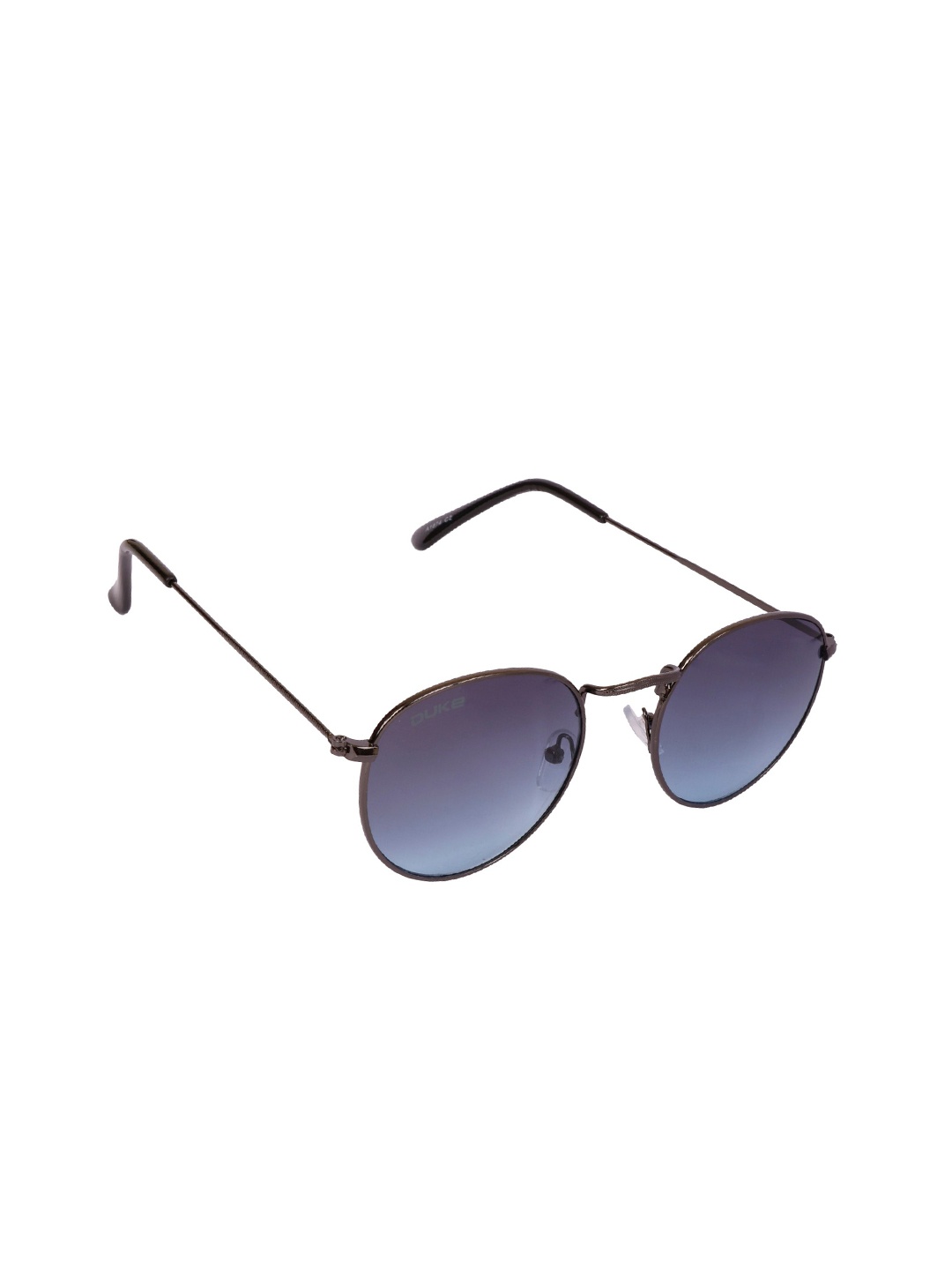 

Duke Unisex Blue Lens & Brown Round Sunglasses with UV Protected Lens DUKE-A1874-C2, Navy blue