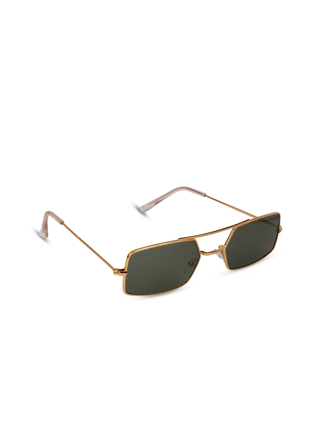

Duke Unisex Green Lens & Gold-Toned Rectangle UV Protected Lens Sunglasses
