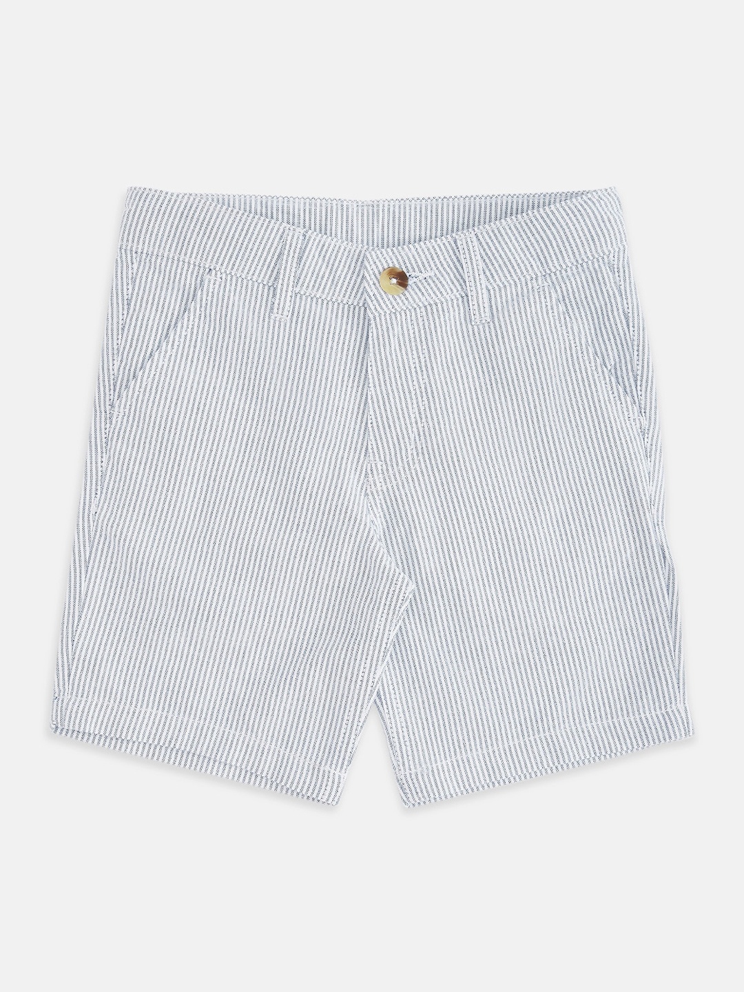 Pantaloons Junior Boys Blue Striped Shorts