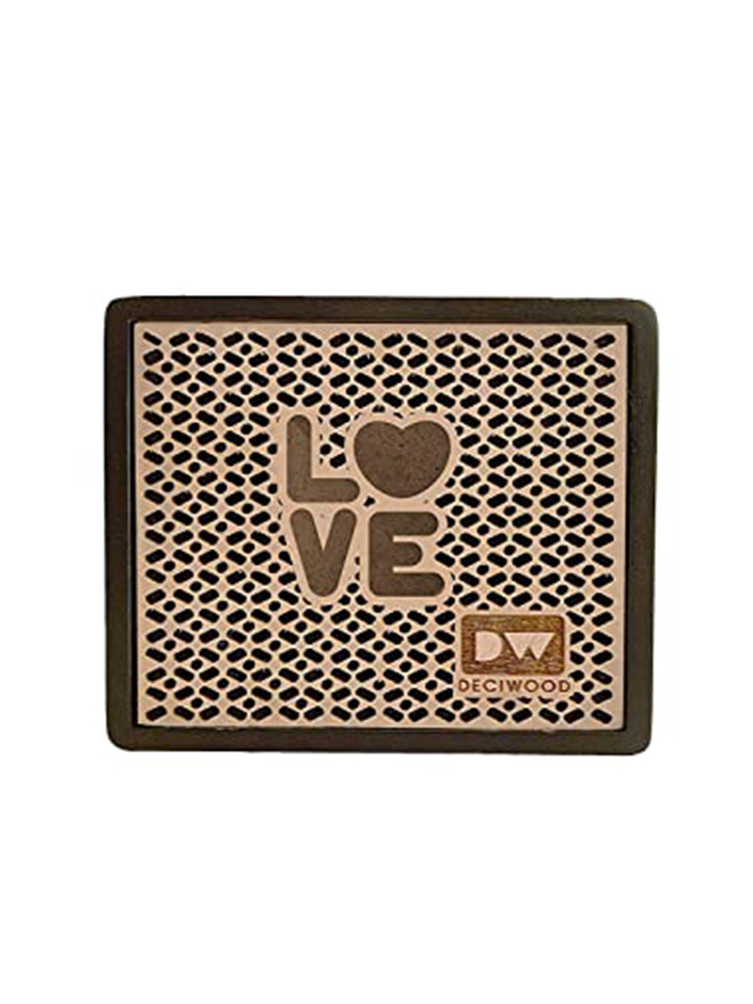 

DECIWOOD Black Solid Wooden Portable Bluetooth Speaker